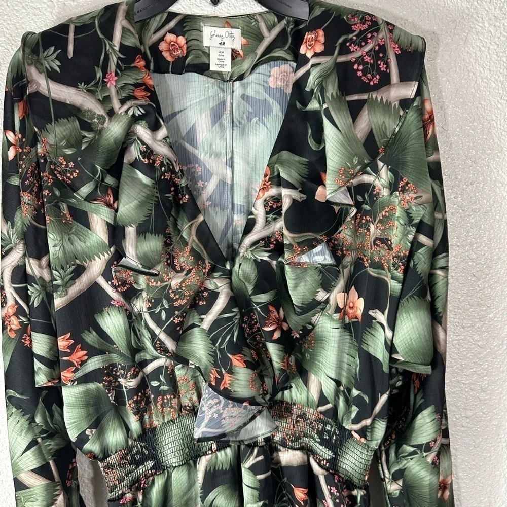 Johanna Ortiz x H&M Floral Tropical Dress SZ M